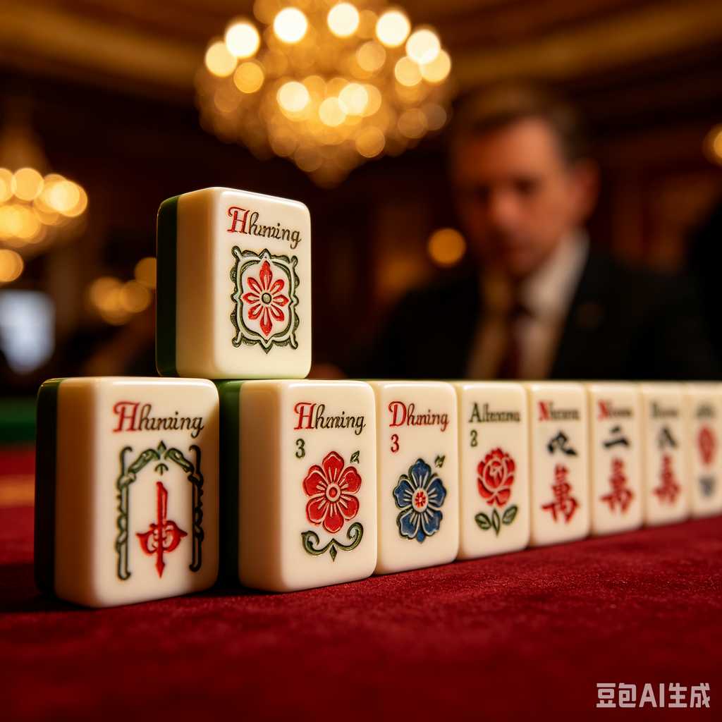gradient pink mahjong tiles
